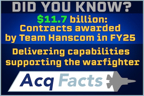 Hanscom AFB digital marquee slide