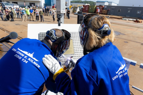 DDG 134 Keel Laying PR