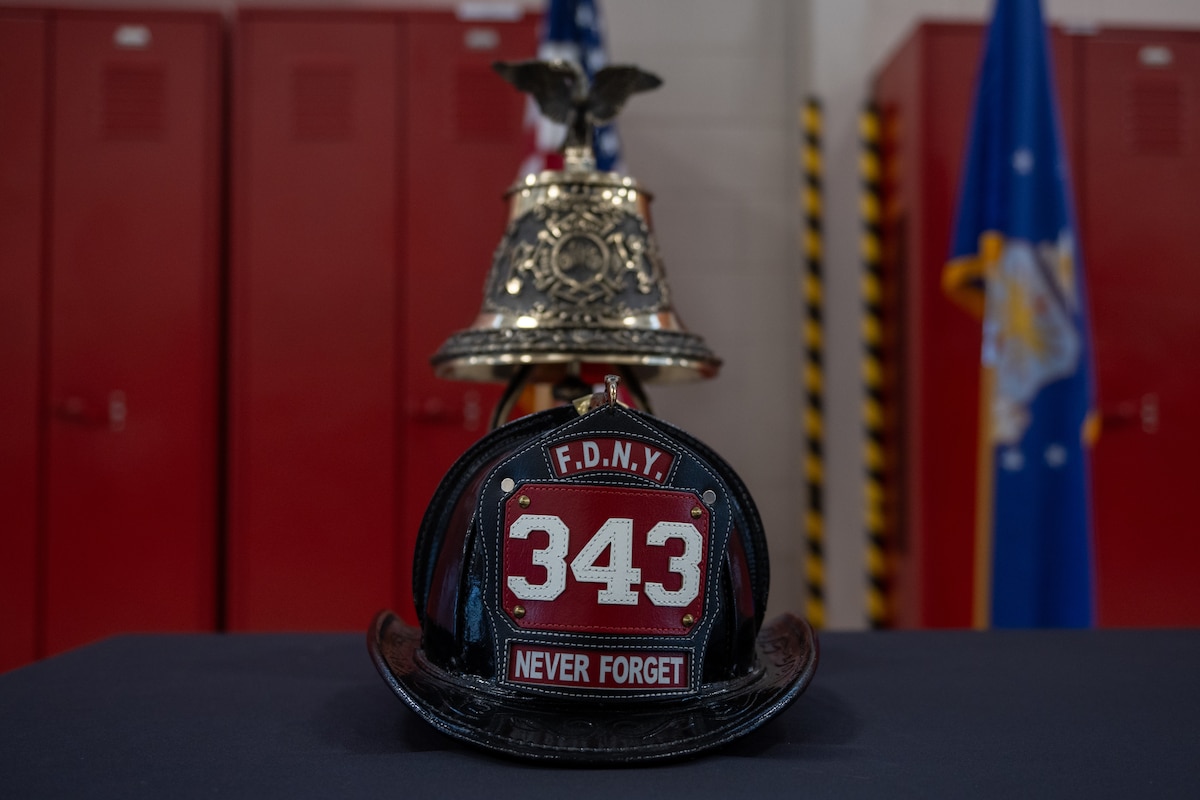 Fire fighter helmet.