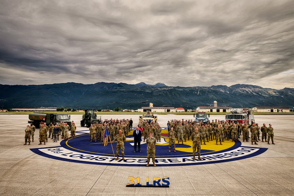 Squadron poses for a group photo.