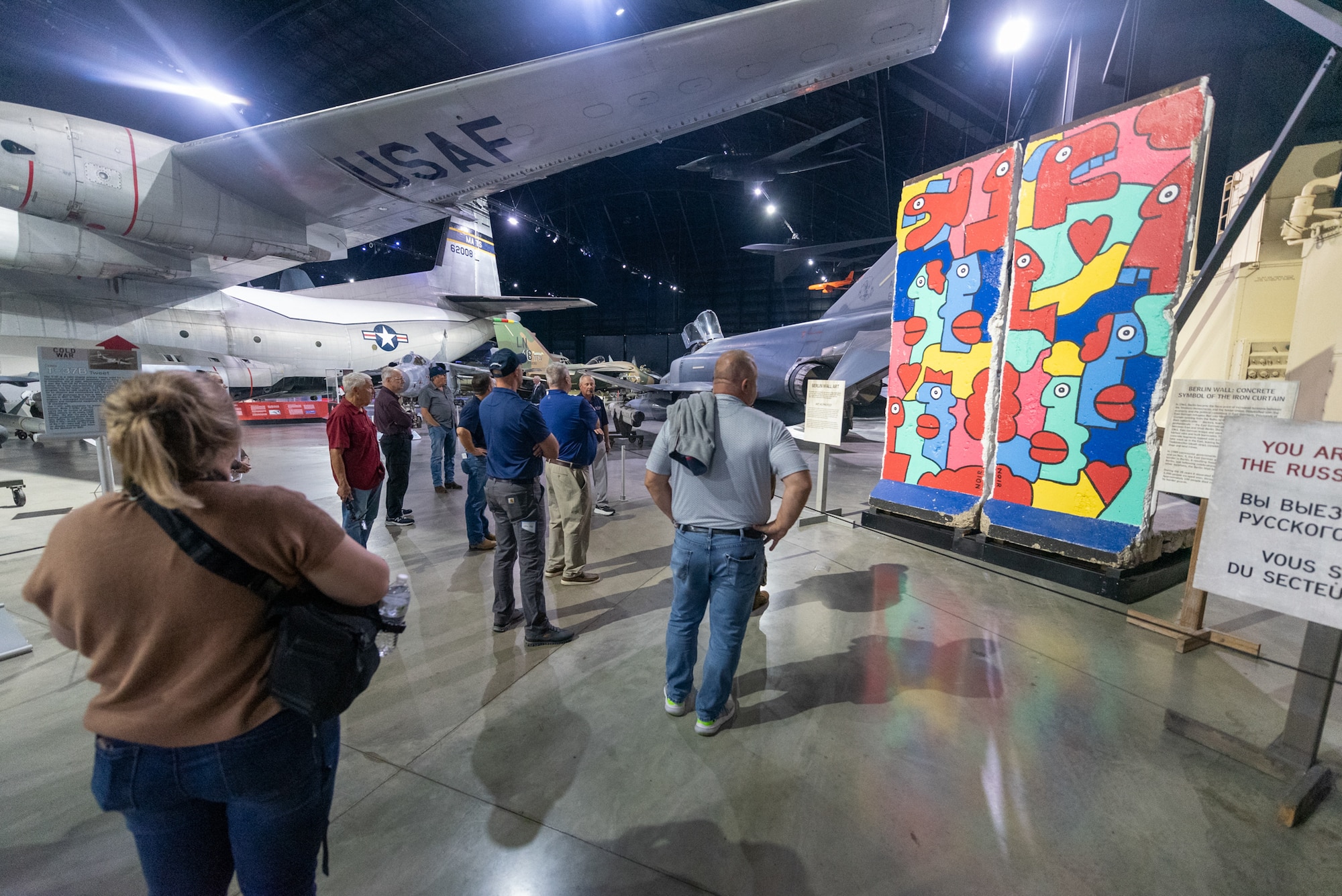 A group of civilian employers takes a tour of the National Museum of the United States Air Force in Dayton, Ohio, during an Employer Support of the Guard and Reserve Bosslift on Sept. 10, 2026. The event gave employers an opportunity to tour the Kentucky Air National Guard Base in Louisville, Ky., and fly to the museum, providing them with a better understanding of the Air National Guard mission and the role their employees play in it as part-time Airmen in the Kentucky Guard and reservists of the United States Air Force. (U.S. Air National Guard photo by Phil Speck)