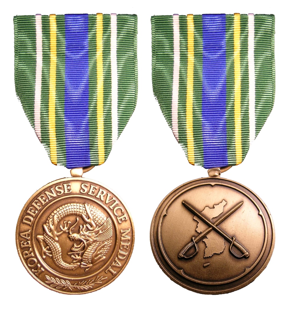 The new Korean Defense Service Medal will be available for  eligible service members who served in Korea from July 28, 1954, to a future  undetermined date.