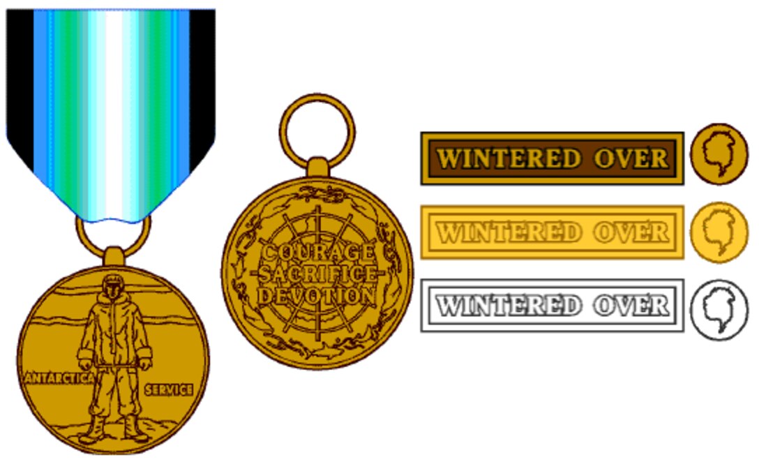 a. The Antarctica Service Medal was established by Public Law 86-600 and promulgated in Department of Defense (DOD) Instructions 1348.9 and announced in Department of the Army (DA) Bulletin 3, 1960.
b. The Navy was designated as the lead service for DOD in coordination of the new medal. On 28 November 1960, the Navy requested the Quartermaster General’s Office (The Institute of Heraldry) provide proposed designs and assist in development. Proposed designs were forwarded and the Under Secretary of the Navy approved a design on 17 May 1962. Development was completed and samples provided to the Under Secretary of the Navy on 3 December 1962.