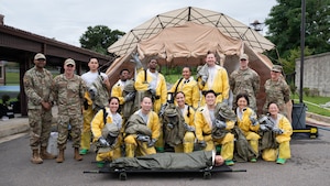 Group photo of medical personnel.