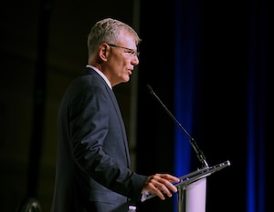 Secretary Meink delivers a keynote address.