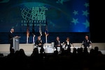 U.S. Space Force senior leaders participate in the “Growth of the Space Force” panel during the 2026 AFA Air, Space & Cyber Conference in National Harbor, Md., Sept. 14, 2026. Panelists discussed the personnel, training, infrastructure and capabilities needed to expand the service’s warfighting capacity and meet growing Joint Force demands. (U.S. Space Force photo by John Ayre)