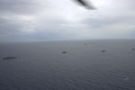 From left, Turkish Navy Gabya-class frigate TCG Gaziantep (F 490), Tunisian National Navy multi-service offshore patrol vessel TNS Sophonisbe (P 613), French Navy Vulcain-class mine clearance diving support vessel FS Acheron (A613), Algerian Nation Navy Erradii-class frigate ANS Erradii (910), Royal Moroccan Navy Floréal-class frigate RMNS Mohammed V (611), and Italian Navy Cassiopea-class offshore patrol vessel ITS Vega (P 404) sail in formation during exercise Phoenix Express, Sept. 12, 2026. Phoenix Express 2026 is a multinational maritime exercise sponsored by U.S. Africa Command and led by U.S. 6th Fleet under U.S. Naval Forces Africa, bringing together North African, European and U.S. maritime forces as part of a global network of navies to enhance cooperation and expertise in maritime security operations in the southern Mediterranean Sea. (Photo courtesy of Tunisian National Navy)