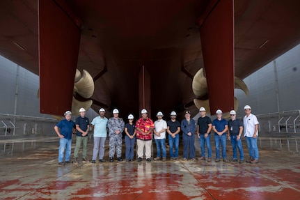 SWRMC Undocks USS America On-Time