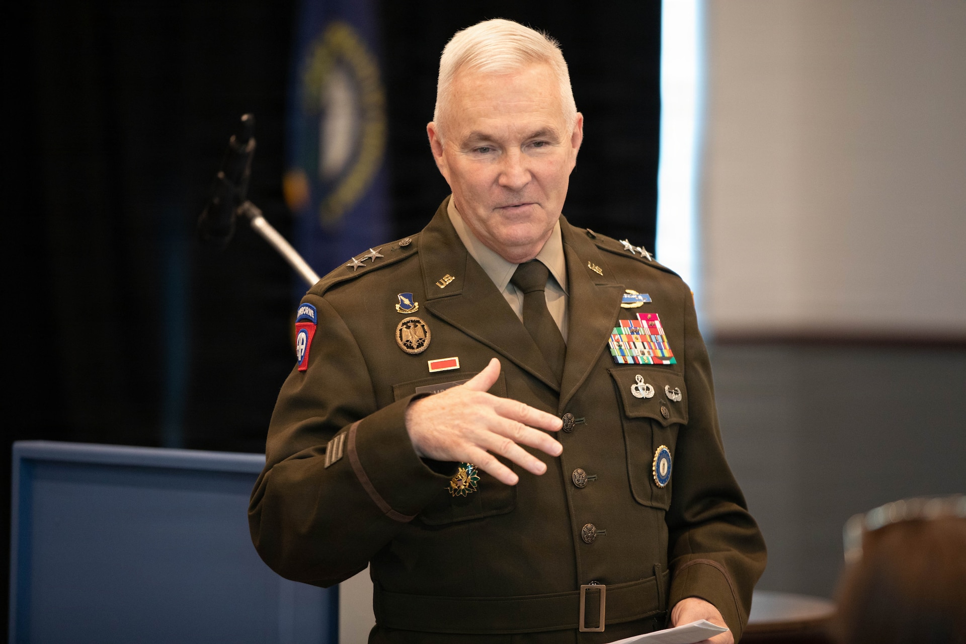U.S. Army Maj. Gen. Haldane Lamberton, Kentucky’s adjutant general, speaks to participants in the Strategic Broadening Seminar (SBS) at the Kentucky Historical Society in Frankfort, Sep. 3, 2026.