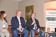 Fort Hunter Liggett’s Resource Efficiency Manager, Jarrod Ross, participates in a panel at the California Utility Energy Forum. Ross, along with other team members, delivered a presentation highlighting the successful implementation and ongoing evolution of the U.S. Army Reserve-funded installation’s energy microgrid.
