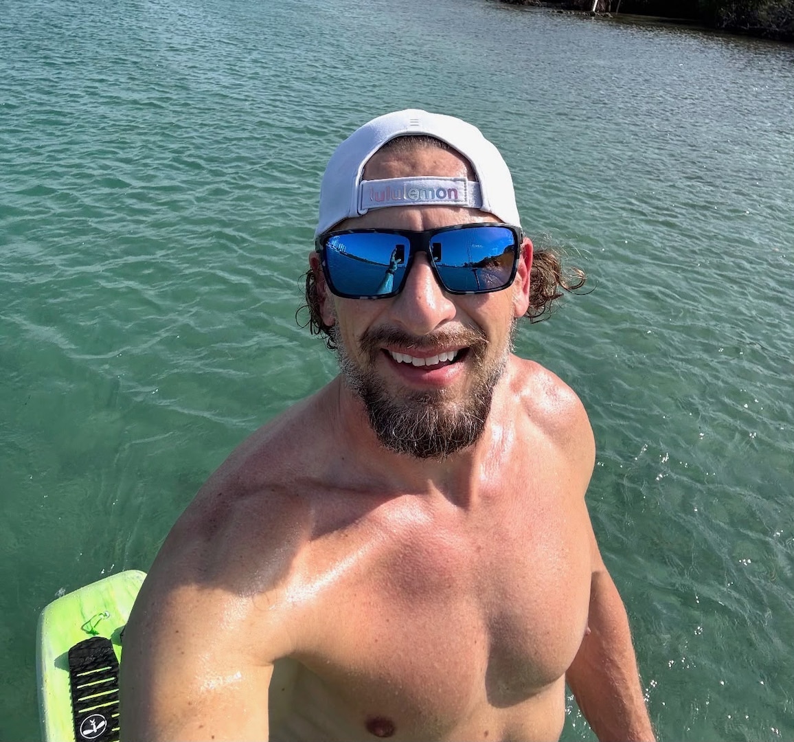 Matt Pawlowski, 48, poses for a photo while on the water on an unspecified date and location. Coast Guard crews and partner agencies are searching for Pawlowski after he was last seen approximately 4 miles off Jupiter Beach, Florida. Sept. 14, 2026
