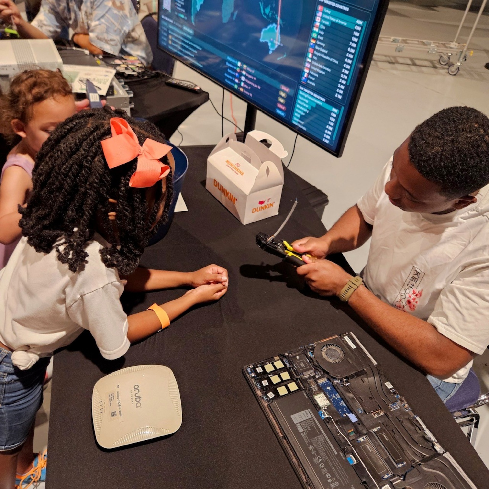 Kids at an educational event.