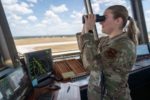 Air traffic controllers keep the mission on course