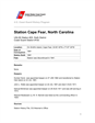 U.S. Coast Guard History Program
Station Cape Fear, North Carolina
USLSS Station #25, Sixth District Coast Guard Station #193