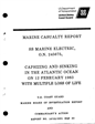 Marine Casualty Report
SS Marine Eletric, O.N. 245675
Capsizing and sinking in the Atlantic Ocean on 12 February 1983 with multiple loos of life.