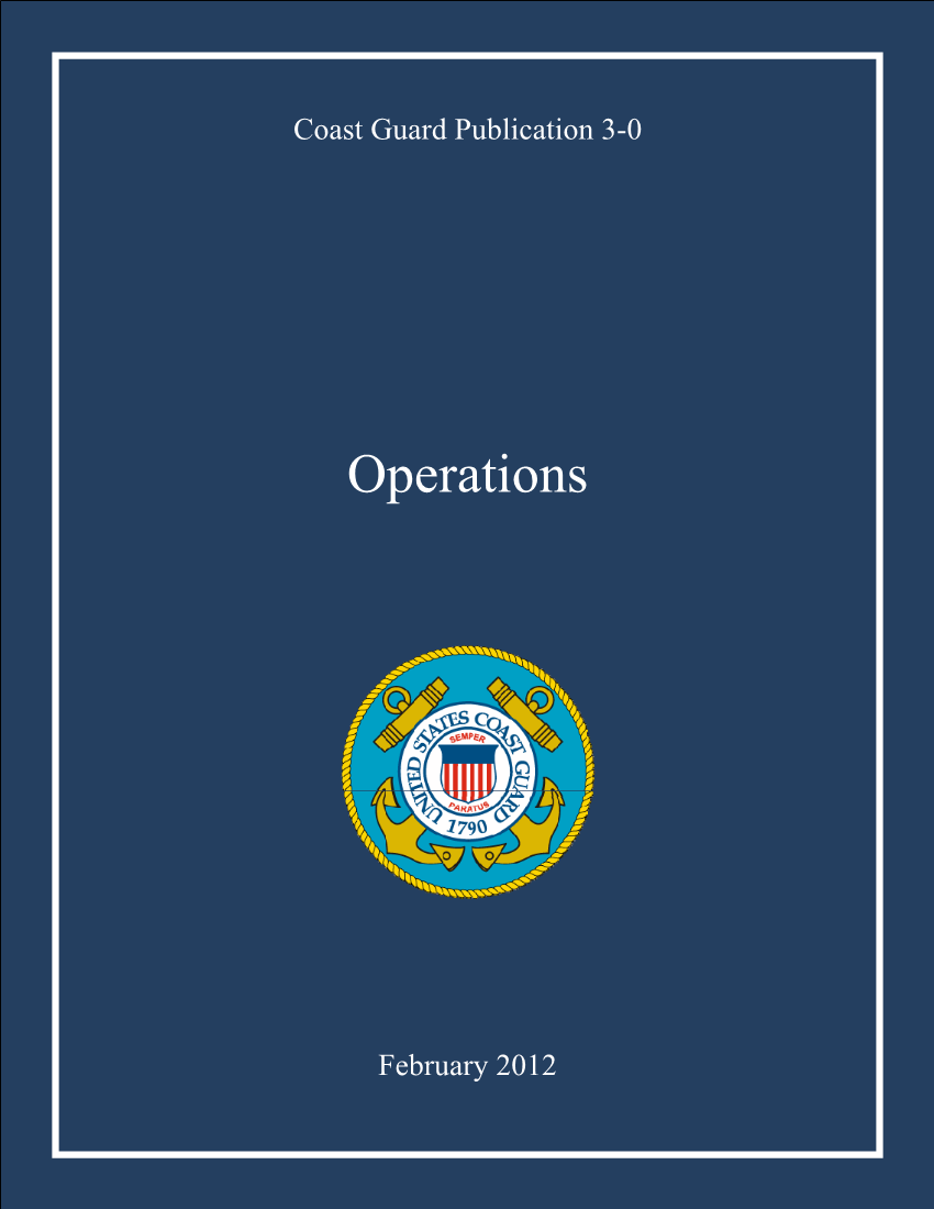  Coast Guard Publication 3-0, Operations