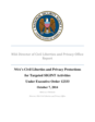 NSA's second transparency report -- NSA's Civil Liberties and Privacy Protections for Targeted SIGINT Activities Under Executive Order 12333