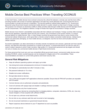 Info Sheet: Mobile Device Best Practices When Traveling OCONUS (May 2018)