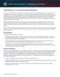 Info Sheet: Operating on a Compromised Network (July 2014)