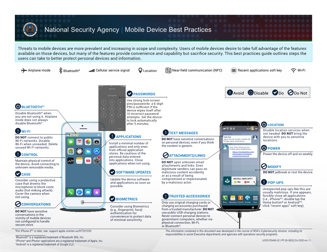  Info Sheet: Mobile Device Best Practices (October 2020)