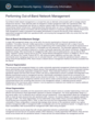 National Security Agency Cybersecurity Information on the topic of Performing Out-of-Band Network Management. Out-of-Band (OoB) network management is a concept that uses an alternate communication path to manage network
infrastructure devices.