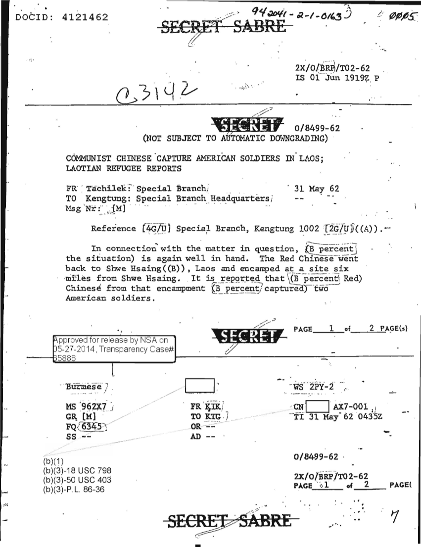  COMMUNIST CHINESE CAPTURE AMERICAN SOLDIERS IN LAOS- LAOTIAN REFUGEE REPORTS.PDF