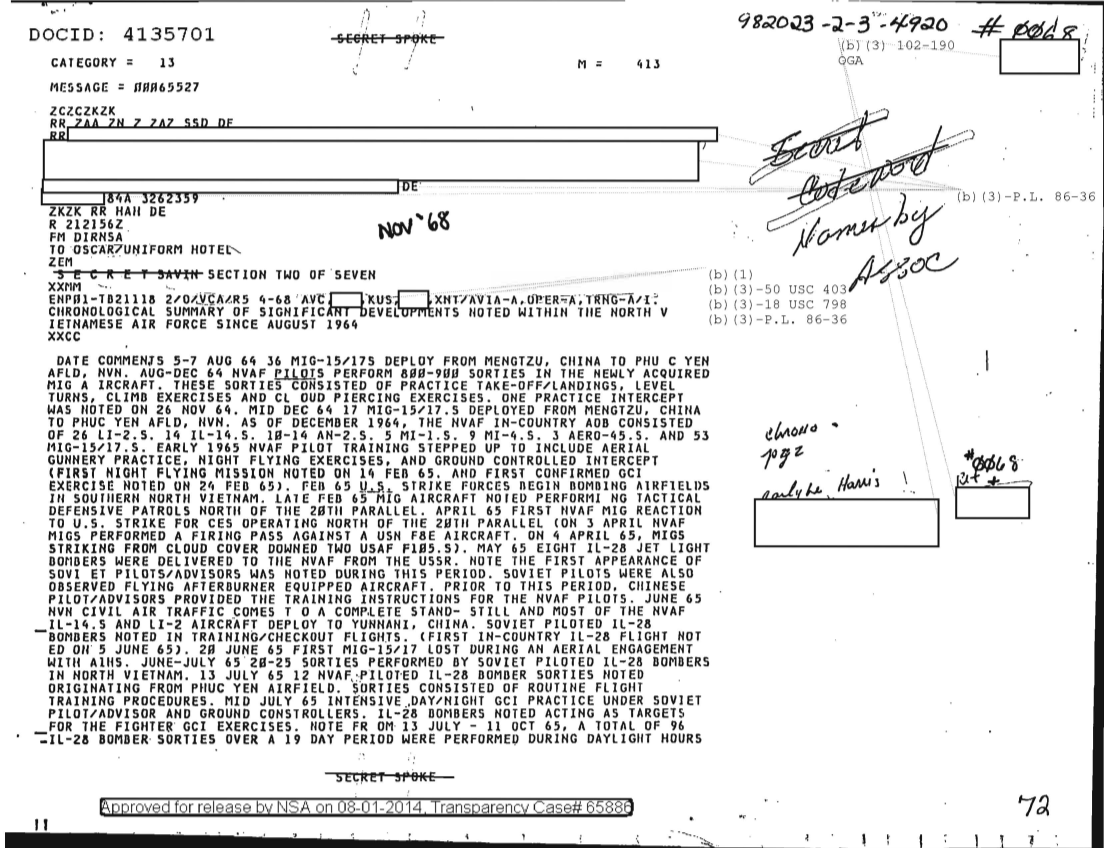  CHRONOLOGICAL SUMMARY OF SIGNIFICANT DEVELOPMENTS NOTED WITHIN THE NORTH VIETNAMESE AIR FORCE SINCE AUGUST 1964 0068.PDF