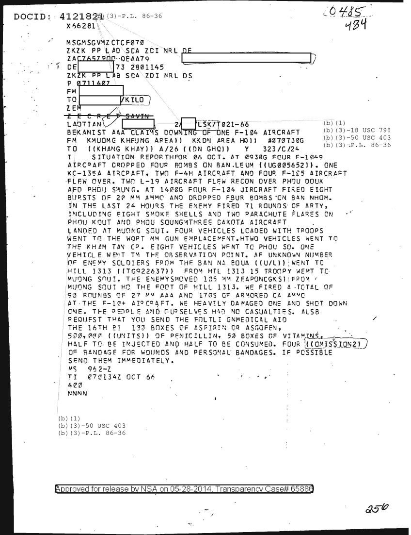 BEKANIST AAA CLAIMS DOWNING OF ONE F-104 AIRCRAFT 0484.PDF