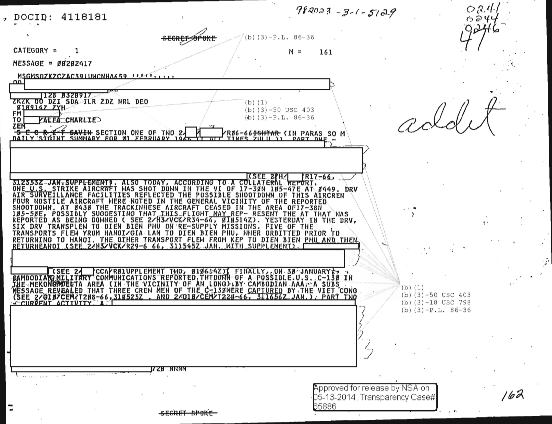  DAILY SIGINT SUMMARY FOR 1 FEBRUARY 1966 0241.PDF