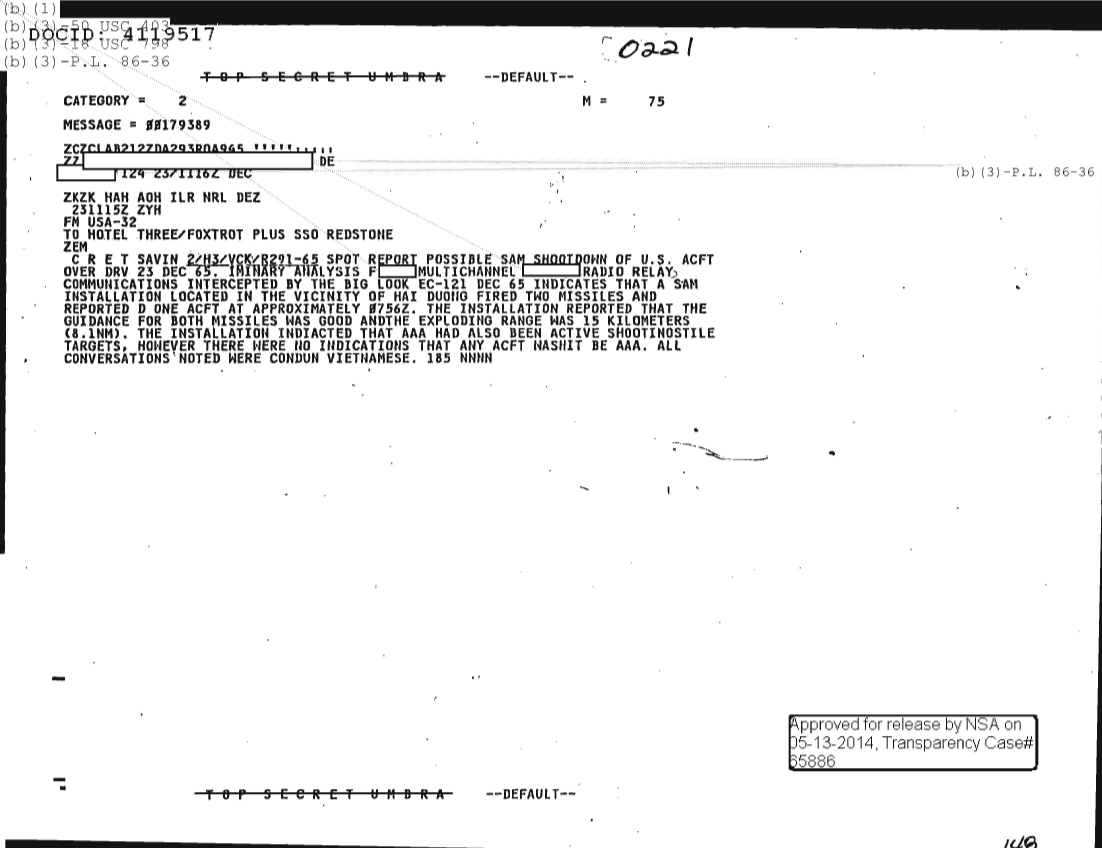  POSSIBLE SAM SHOOTDOWN OF U.S. AIRCRAFT OVER DRV 23 DECEMBER 1965 0221.PDF