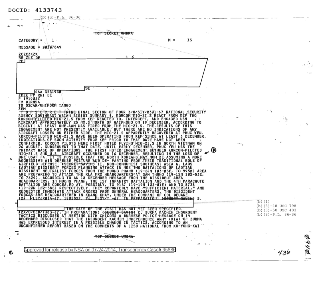  NATIONAL SECURITY AGENCY SOUTHEAST ASIAN SIGINT SUMMARY,  FINAL SECTION OF FOUR 0940.PDF