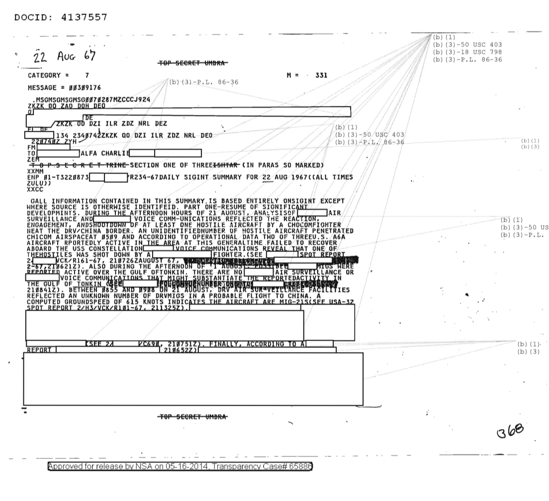  DAILY SIGINT SUMMARY FOR 22 AUGUST 1967 0800.PDF