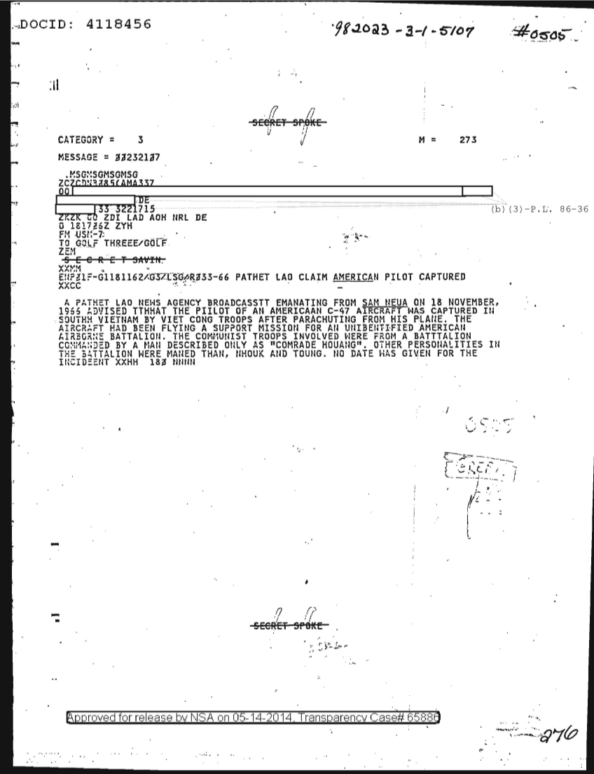  PATHET LAO CLAIM AMERICAN PILOT CAPTURED 0505.PDF