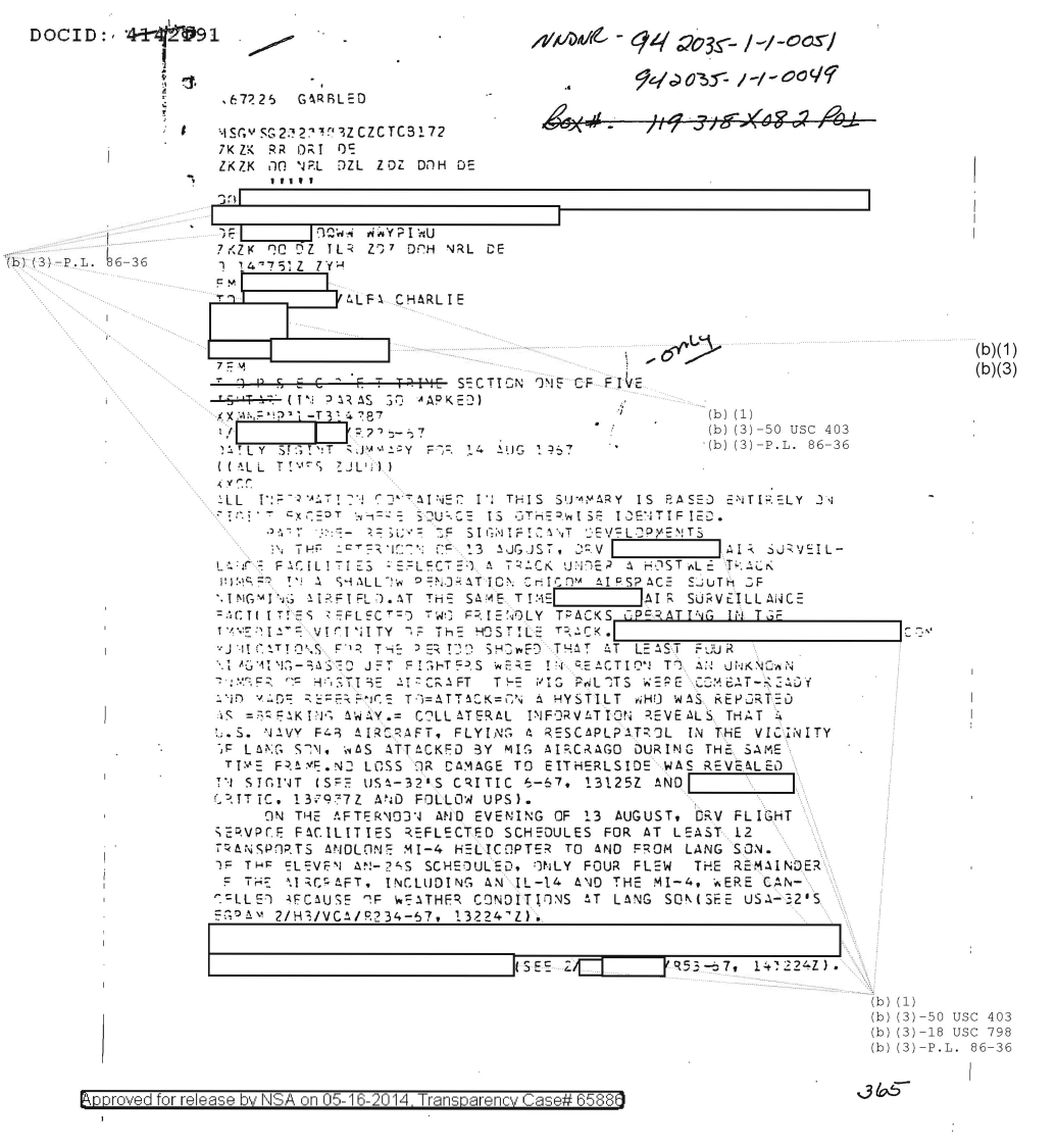  DAILY SIGINT SUMMARY FOR 14 AUGUST 1967 0793.PDF