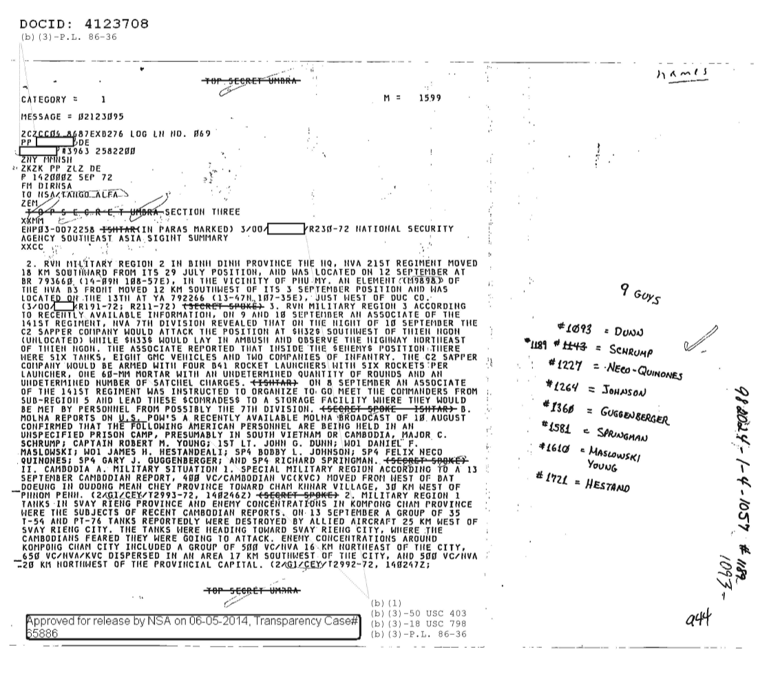  NATIONAL SECURITY AGENCY SOUTHEAST ASIA SIGINT SUMMARY, SECTION THREE 1360.PDF