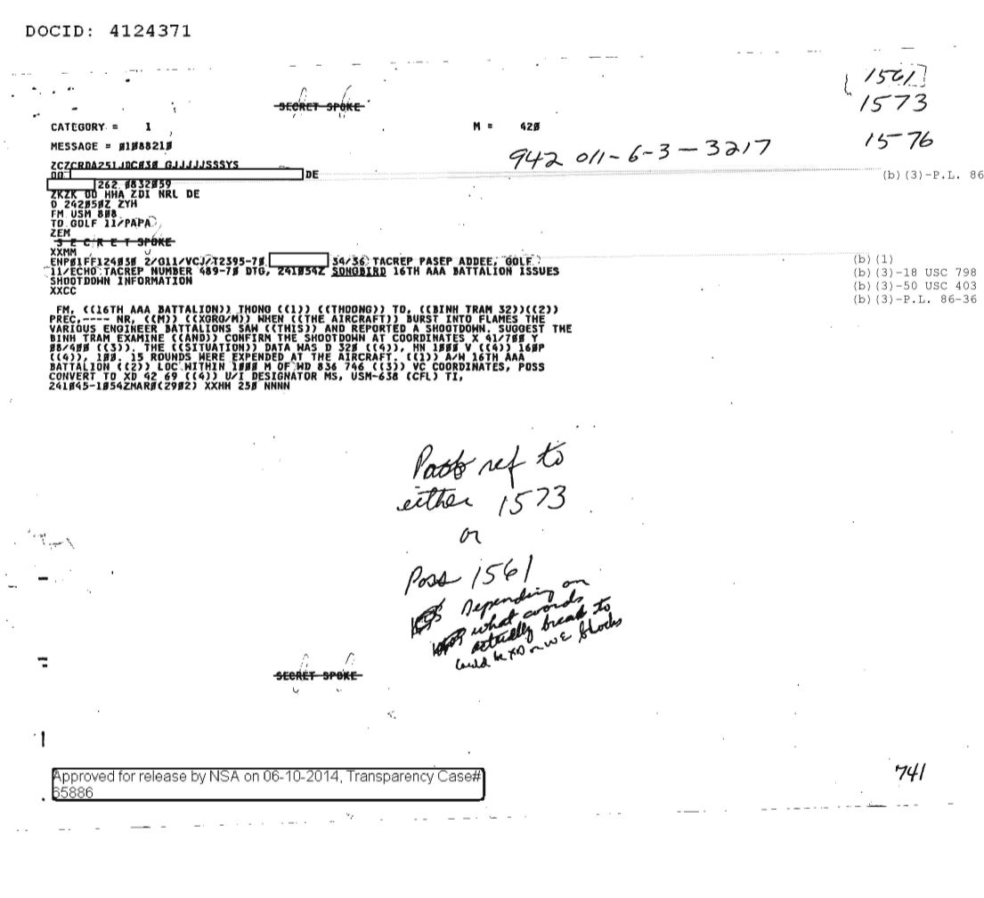  16TH AAA BATTALION ISSUES SHOOTDOWN INFORMATION 1573.PDF