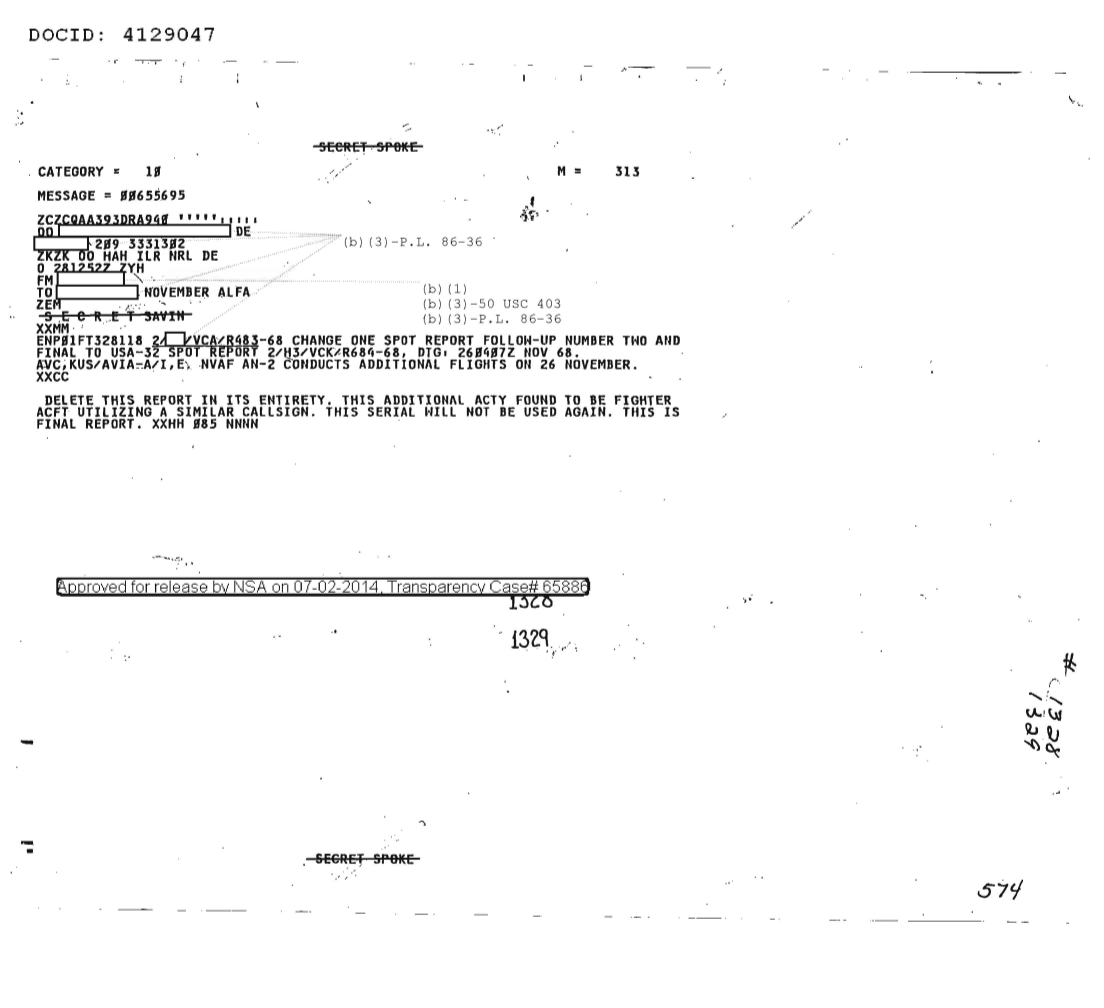  NVAF AN-2 CONDUCTS ADDITIONAL FLIGHTS ON 26 NOVEMBER 1968, CHANGE ONE, FOLLOW-UP NR TWO 1328.PDF