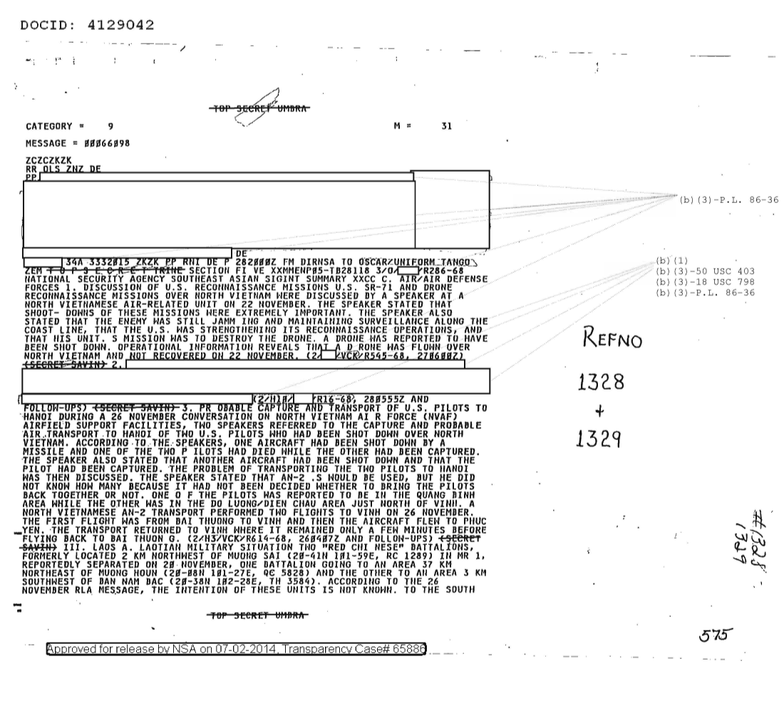  NATIONAL SECURITY AGENCY SOUTHEAST ASIA SIGINT SUMMARY, SECTION FIVE 1328.PDF