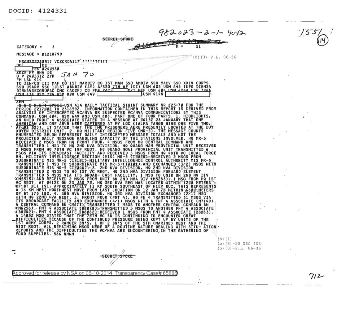  DAILY TACTICAL SIGINT SUMMARY NR 023-70 1551.PDF