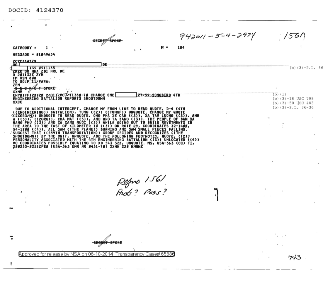  4TH ENGINEERING BATTALION REPORTS SHOOTDOWN 1561.PDF