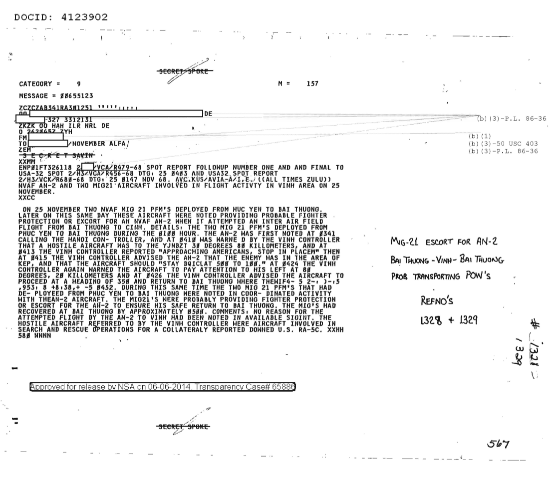  NVAF AN-2 AND TWO MIG-21 AIRCRAFT INVOLVED IN FLIGHT ACTIVITY IN VINH AREA ON 25 NOVEMBER 1968, FOLLOW-UP NR ONE 1328.PDF