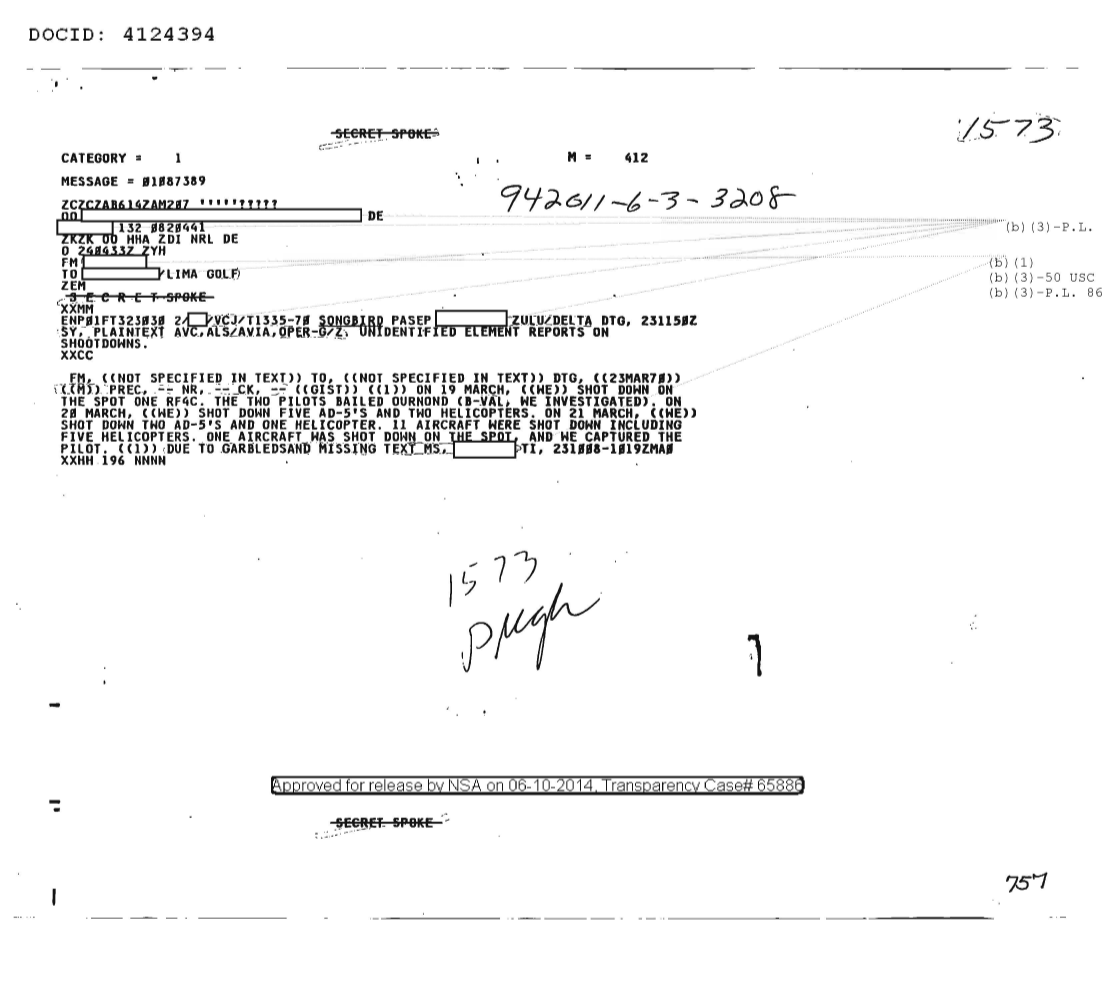  UNIDENTIFIED ELEMENT REPORTS ON SHOOTDOWNS 1573.PDF