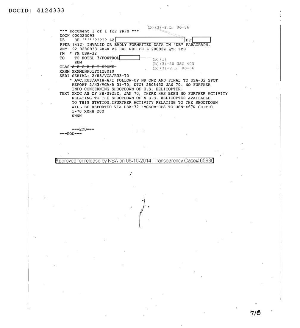  NO FURTHER INFORMATION CONCERNING SHOOTDOWN OF U.S. HELICOPTER 1553.PDF