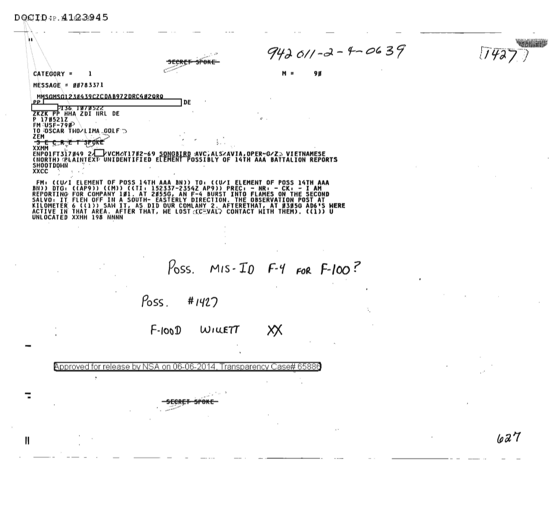  UNIDENTIFIED ELEMENT POSSIBLY OF 14TH AAA BATTALION REPORTS SHOOTDOWN 1427.PDF
