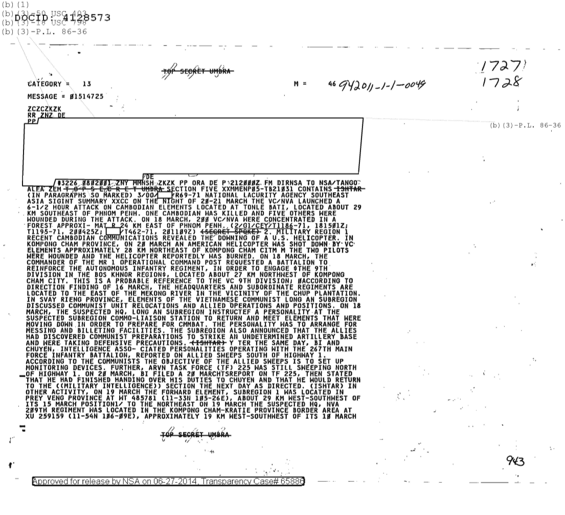  NATIONAL SECURITY AGENCY SOUTHEAST ASIA SIGINT SUMMARY, SECTION FIVE 1727.PDF