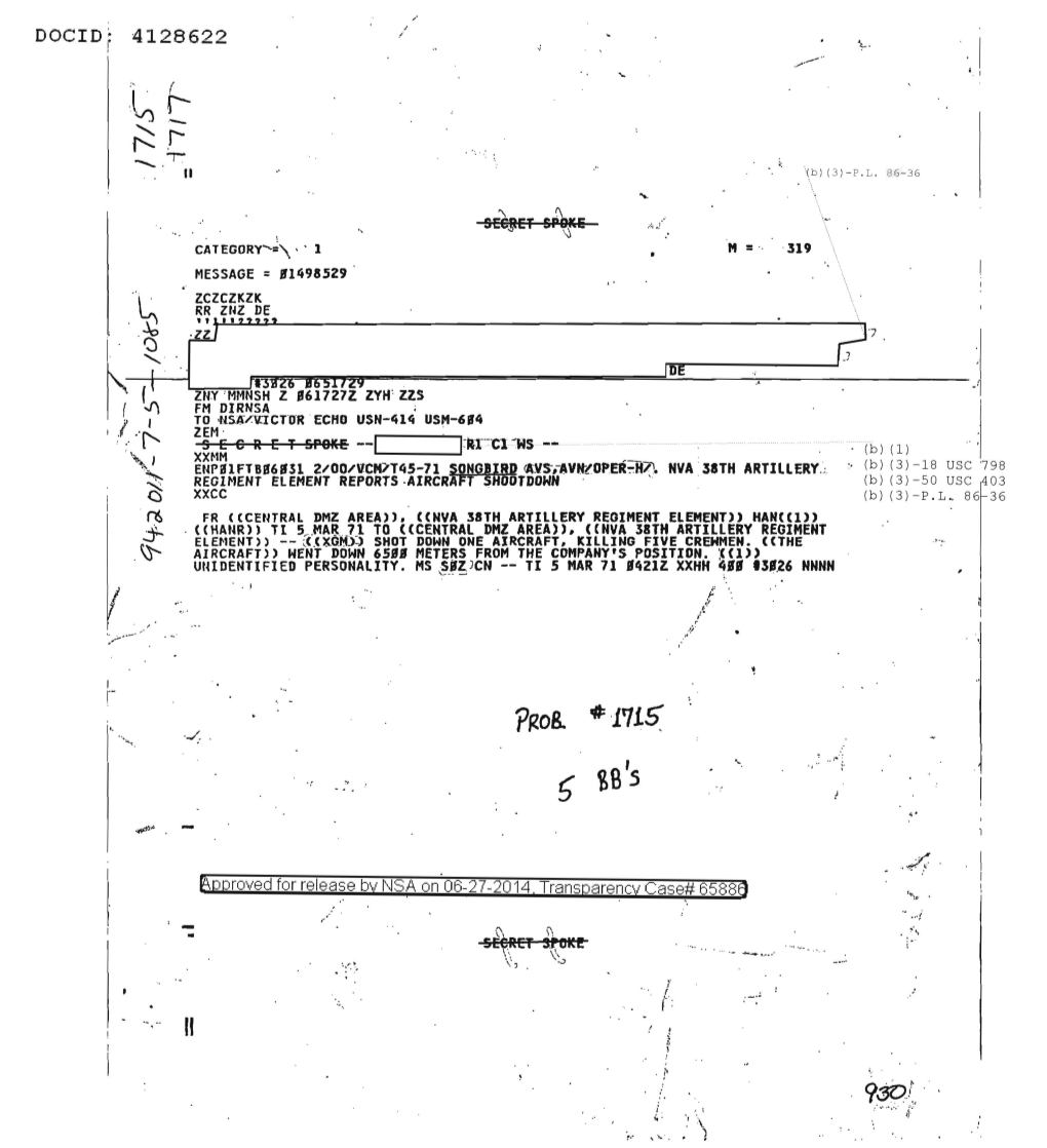  NVA 38TH ARTILLERY REGIMENT ELEMENT REPORTS AIRCRAFT SHOOTDOWN 1715.PDF