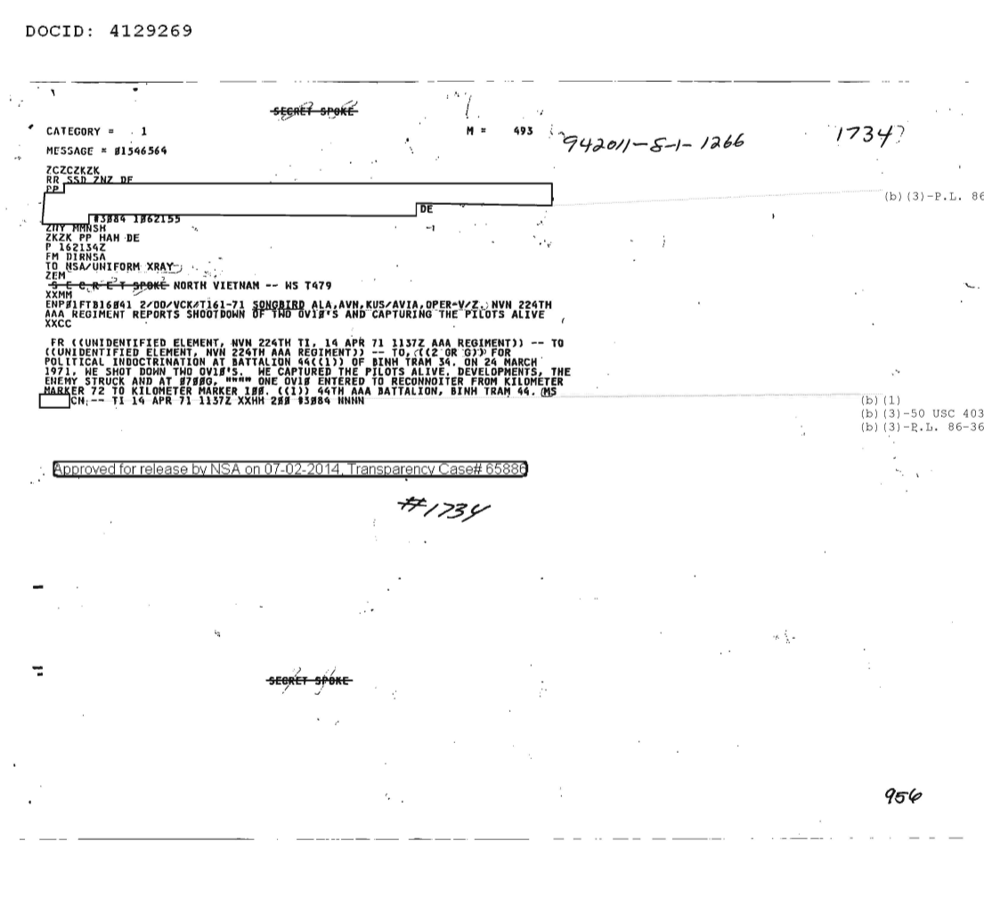  NVN 224TH AAA REGIMENT REPORTS SHOOTDOWN OF TWO OV10'S AND CAPTURING THE PILOTS ALIVE 1734.PDF