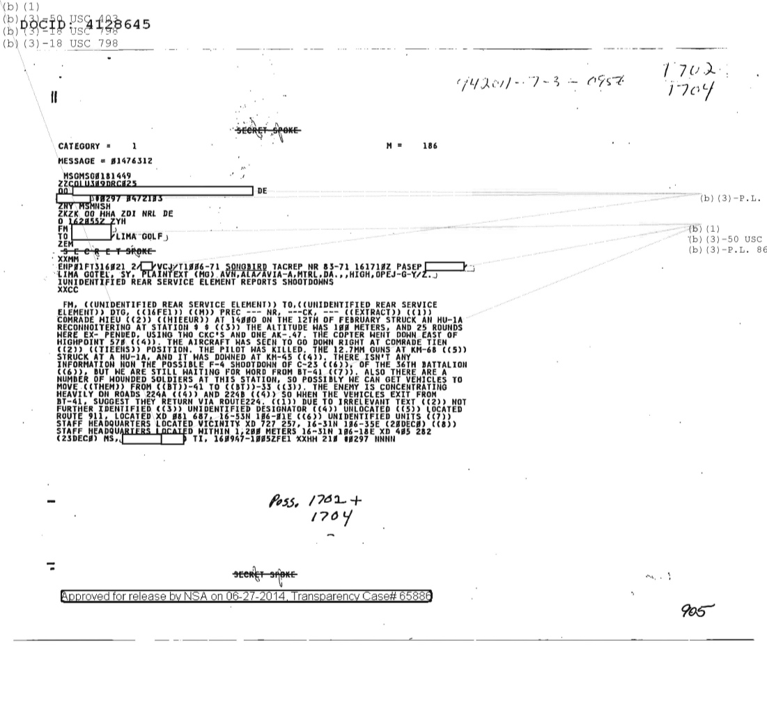  UNIDENTIFIED REAR SERVICE ELEMENT REPORTS SHOOTDOWNS 1704.PDF