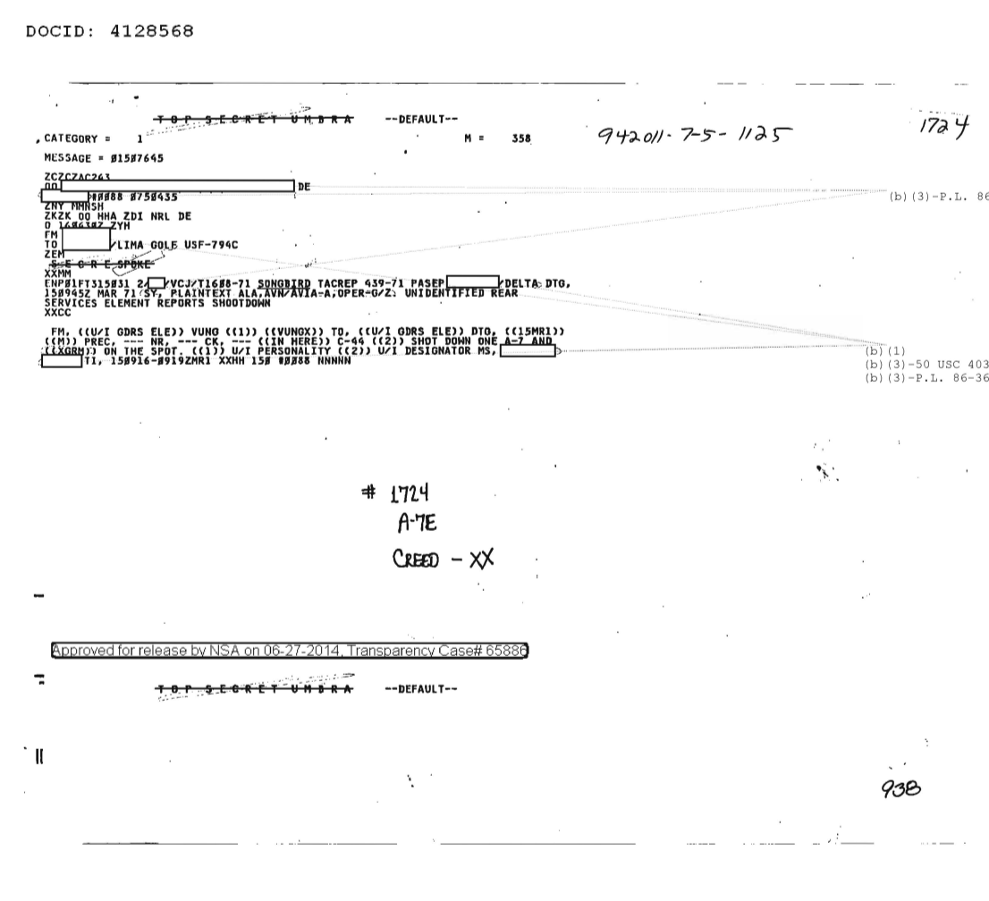  UNIDENTIFIED REAR SERVICES ELEMENT REPORTS SHOOTDOWN 1724.PDF