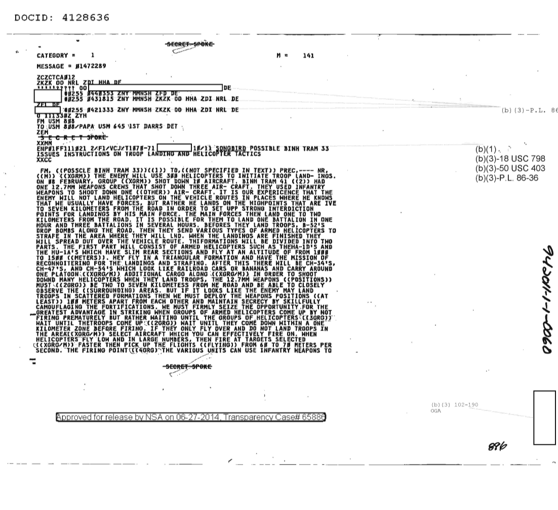  POSSIBLE BINH TRAM 33 ISSUES INSTRUCTIONS ON TROOP LANDING AND HELICOPTER TACTICS 1701.PDF